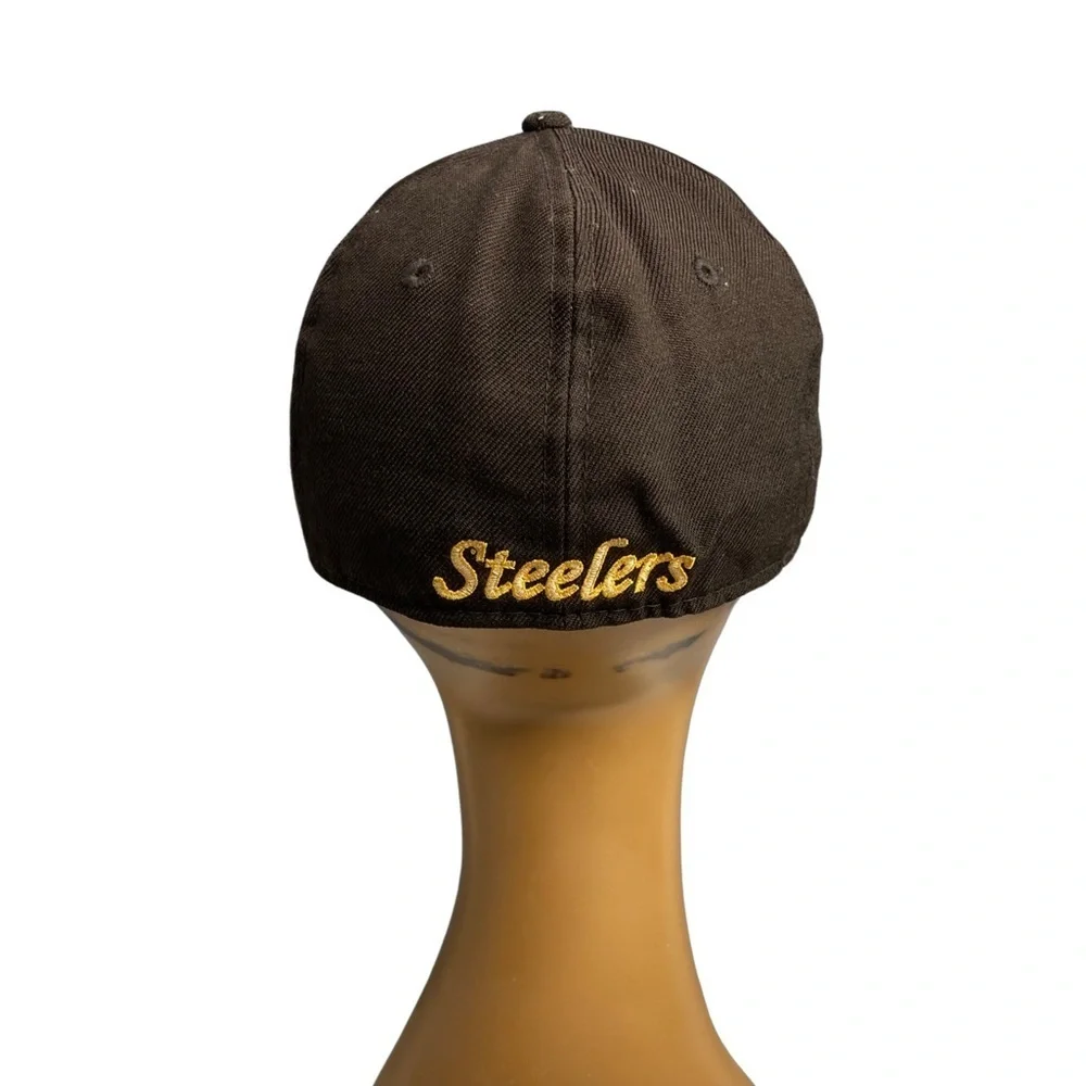 NFL Pittsburgh Steelers New Era 59Fifty  vintage fitted size 7 baseball cap/ BLK
